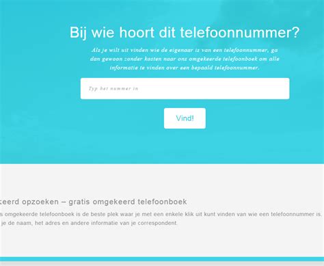 telefoon nummers achterhalen|Omgekeerd zoeken op telefoonnummer